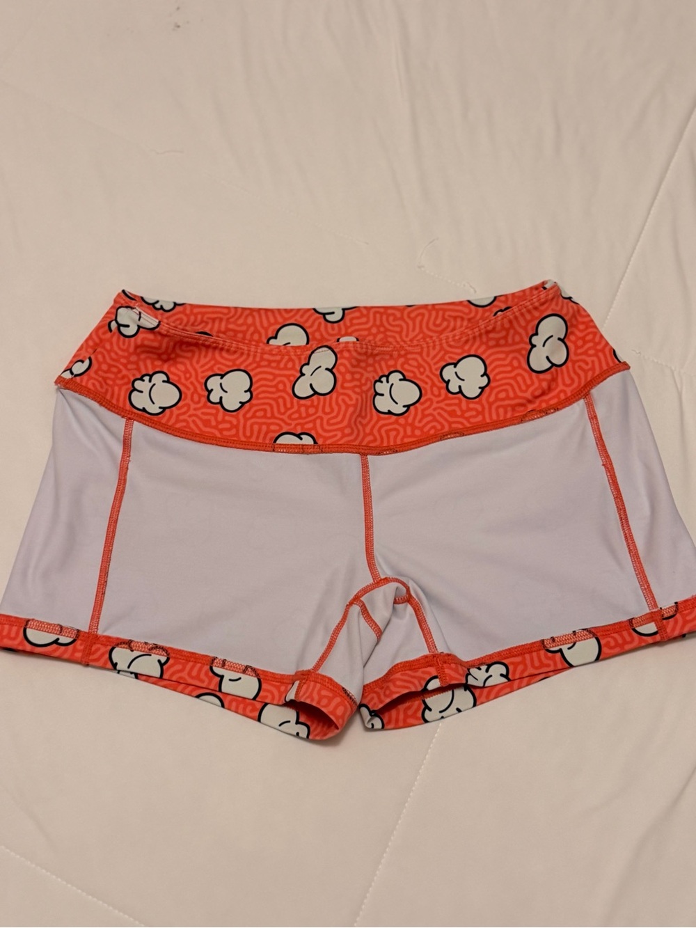 Feed me fight me medium popcorn spandex shorts ( fmfm ) - Picture 6 of 9